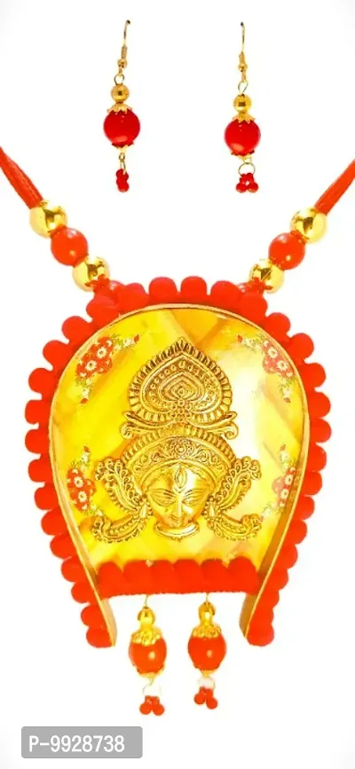 goddess ma durga hand craft jewellery set-thumb0