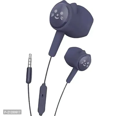 Stylish Purple In-ear Wired - 3.5 MM Single Pin Headphones-thumb0