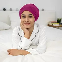 Under Scarf Hijab Cap Turban Head Wraps Scarf Solid Colour Unisex Stretch Dreadlocks Tube Neck Gaiter Bandana-thumb1