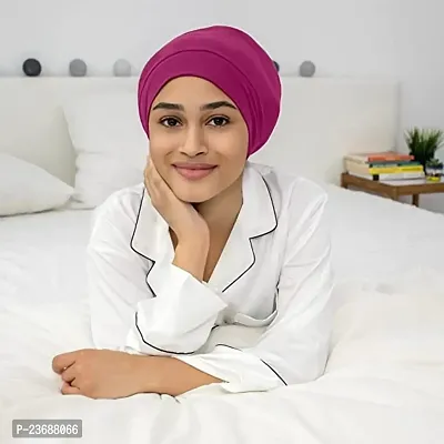 Under Scarf Hijab Cap Turban Head Wraps Scarf Solid Colour Unisex Stretch Dreadlocks Tube Neck Gaiter Bandana-thumb2