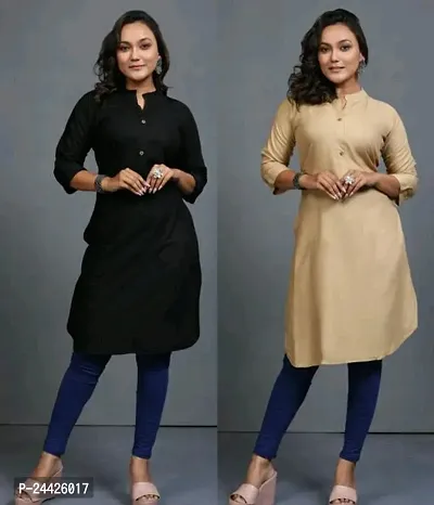 Fancy Rayon Kurtis For Women Pack Of 2