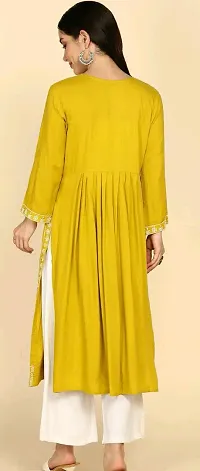 Fancy Rayon Kurtis For Women-thumb3