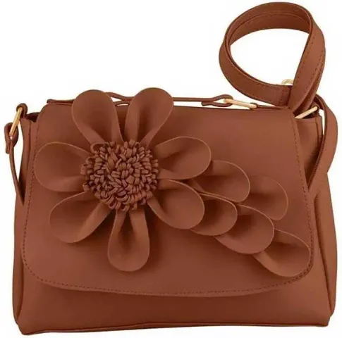 Elegant PU Self Design Handbags For Women