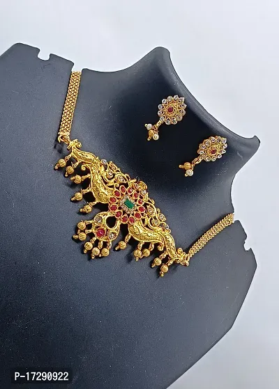 South Indian Necklace and Earring Jewellery Set for Women