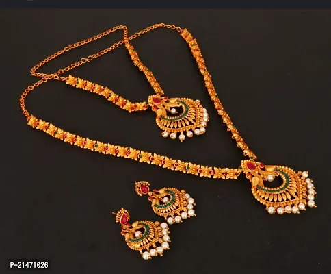 Necklace Set White Beads with Earrings in beadwork for Women.