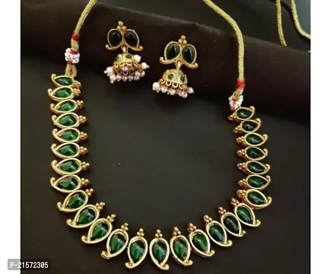 Gold plated south Indian Wedding Traditional temple jewellery set.