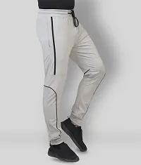 Stylish Grey Polyester Slim Fit Track Pant For Men-thumb2