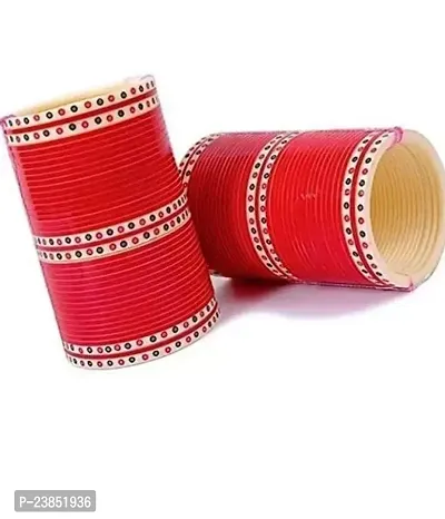 Trendy Fancy Glittering Chunky Chooda Bangles Diva Chooda Bangles-thumb0