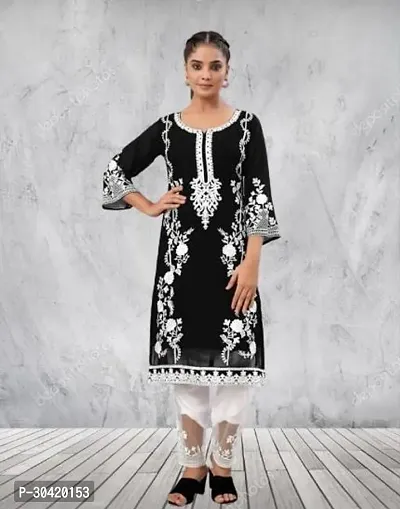 Fancy Georgette Kurta Bottom Set For Women