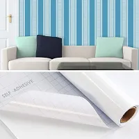 doodad Lines & Stripes Blue Wallpaper Stickers Home Decor Items for Living Room, Wall Stickers for Bedroom, Curves & Graphic Wallpapers for Home & PVC Wall Stickers for Hall Room. 45CMX1000CM-thumb2