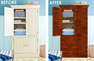 DOODAD Classic Bricks Wallpaper Stickers for Home, Bedroom Wall Paper for Door, self Adhesive PVC roll for Vinyl Wallpaper for Walls X-Large Size Wallpapers for Home & Wall Stickers for Bedroom.-thumb4