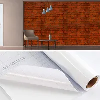 DOODAD Classic Bricks Wallpaper Stickers for Home, Bedroom Wall Paper for Door, self Adhesive PVC roll for Vinyl Wallpaper for Walls X-Large Size Wallpapers for Home & Wall Stickers for Bedroom.-thumb1