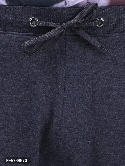 Stylish Cotton Men's Self-design Grey Shorts-thumb5