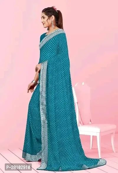 Classic Georgette Saree with Blouse piece-thumb2