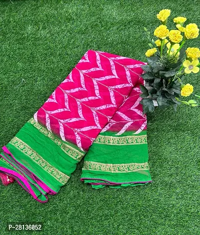 Trendy Pink Saree for Women