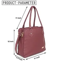 Blessing always Women Fashion Handbags Tote Stylish Ladies and Girls Handbag for Office Bag Ladies Travel Shoulder Tote for College Maroon_Handbag_103-thumb1