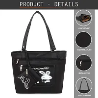 Blessing always Women Fashion Handbags Tote Purses Stylish Ladies Women and Girls Handbag for Office Bag Ladies Travel Shoulder Bag Tote for College Girls Black_Handbag_12-thumb1