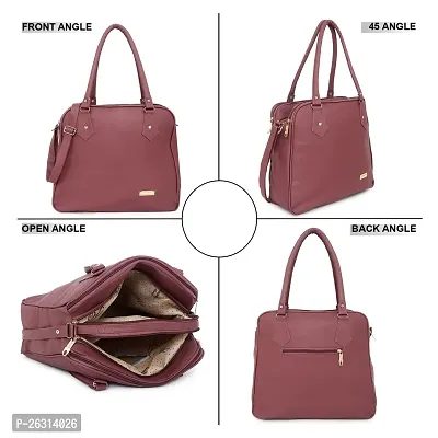 Blessing always Women Fashion Handbags Tote Stylish Ladies and Girls Handbag for Office Bag Ladies Travel Shoulder Tote for College Maroon_Handbag_103-thumb4