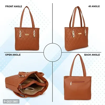 Blessing always Women Fashion Handbags Tote Purses Stylish Ladies Women and Girls Handbag for Office Bag Ladies Travel Shoulder Bag Brown_Handbag_28-thumb4