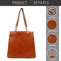 Blessing always Women Fashion Handbags Tote Stylish Ladies and Girls Handbag for Office Bag Ladies Travel Shoulder For College Brown Red_Handbag_46-thumb1