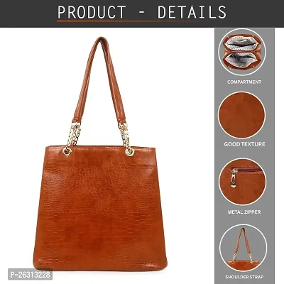 Blessing always Women Fashion Handbags Tote Stylish Ladies and Girls Handbag for Office Bag Ladies Travel Shoulder For College Brown Red_Handbag_46-thumb2