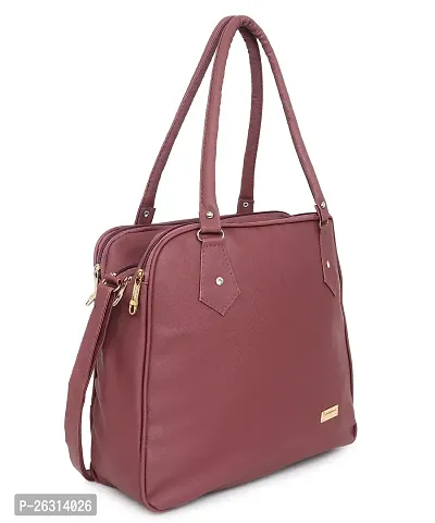 Blessing always Women Fashion Handbags Tote Stylish Ladies and Girls Handbag for Office Bag Ladies Travel Shoulder Tote for College Maroon_Handbag_103-thumb5