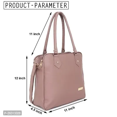 Blessing always Women Fashion Handbags Tote Stylish Ladies and Girls Handbag for Office Bag Ladies Travel Shoulder Tote for College Tan_Handbag_105-thumb2