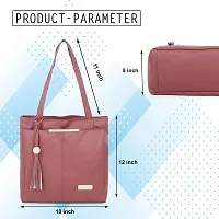 Blessing always Women Fashion Handbags Tote Stylish Ladies and Girls Handbag for Office Bag Ladies Travel Shoulder Tote for College Light Maroon_Handbag_39-thumb4