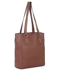 Blessing always Stylish Fashion Handbag Tote for Ladies - Light Brown Elegance for Office College and Travel-thumb4