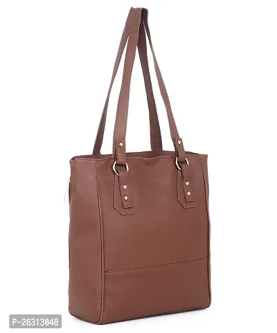 Blessing always Stylish Fashion Handbag Tote for Ladies - Light Brown Elegance for Office College and Travel-thumb5