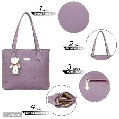 Blessing always Women Fashion Handbags Tote Stylish Ladies and Girls Handbag for Office Bag Ladies Travel Shoulder Tote for College Plum_Handbag_86-thumb2