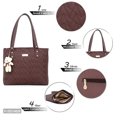 Blessing always Women Fashion Handbags Tote Stylish Ladies and Girls Handbag for Office Bag Ladies Travel Shoulder Tote for College Brown_Handbag_87-thumb2