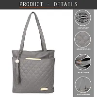 Blessing always Women Fashion Handbags Tote Stylish Ladies and Girls Handbag for Office Bag Ladies Travel Shoulder Tote for College Suva Grey_Handbag_45-thumb1