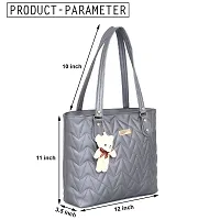 Blessing always Women Fashion Handbags Tote Purses Stylish Ladies Women and Girls Handbag for Office Bag Ladies Travel Shoulder Bag Grey_Handbag_88-thumb2