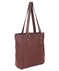 Blessing always Stylish Fashion Handbag Tote for Ladies - Dark Brown Elegance for Office College and Travel-thumb4