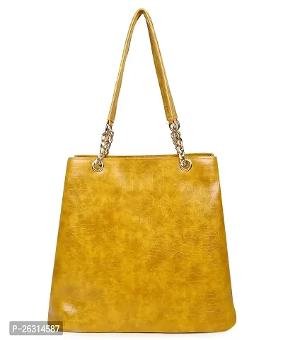 Blessing always Women Fashion Handbags Tote Stylish Ladies and Girls Handbag for Office Bag Ladies Travel Shoulder Tote for College Yellow Ochre_Handbag_49