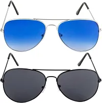 Fancy Men and Women Sunglasses for Casual Wear Pack of 2-thumb1