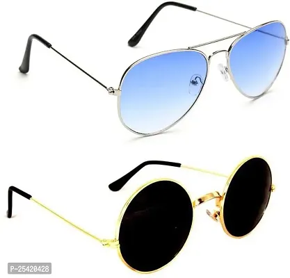 Fancy Men and Women Sunglasses for Casual Wear Pack of 2