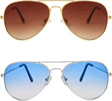 Fancy Men and Women Sunglasses for Casual Wear Pack of 2-thumb1