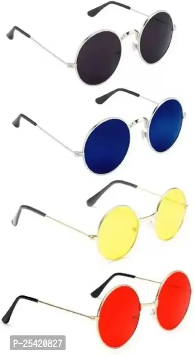 Fancy Men and Women Sunglasses for Casual Wear Pack of 4-thumb0