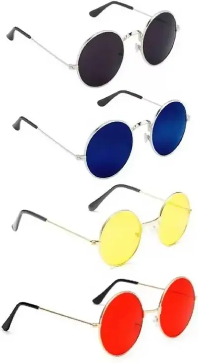 Fancy Men and Women Sunglasses for Casual Wear Pack of 4