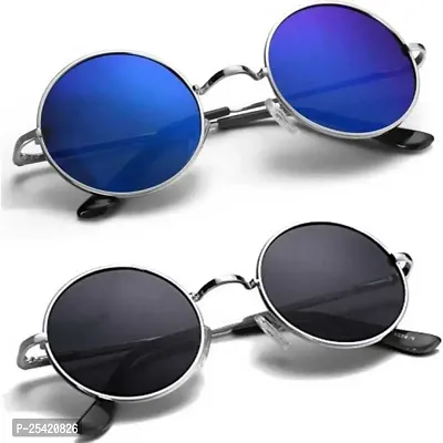 Fancy Men and Women Sunglasses for Casual Wear Pack of 2-thumb0