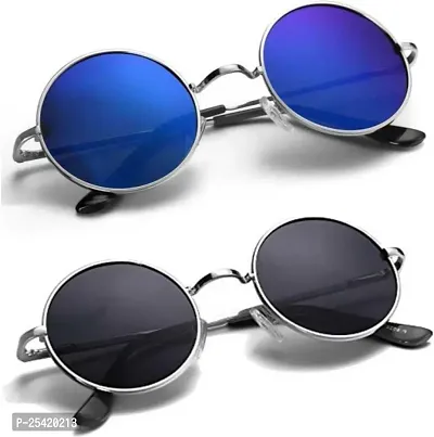 Fancy Men and Women Sunglasses for Casual Wear Pack of 2-thumb0