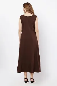 VELKEL Women Regular Soft Siroski Crepe Dress-thumb2