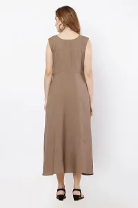 VELKEL Women Regular Soft Siroski Crepe Dress-thumb2