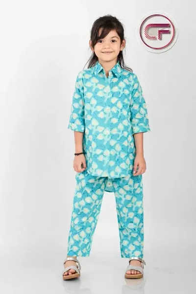 Classic Kurta Bottom set for Kids Girls