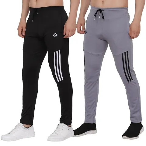 Trendy Polyester track pants For Men combo set pack of 2