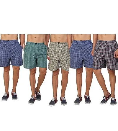 Fancy Men Boxer shorts checkered (pack 0f 5)