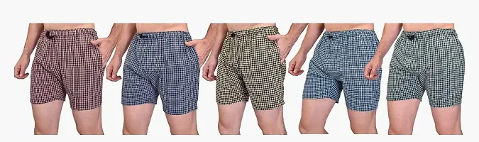 Men Multicolor Cotton Blend Boxer Shorts Pack of 5 (XXL, Multicolour)-thumb2