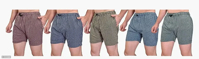 Men Multicolor Cotton Blend Boxer Shorts Pack of 5 (XXL, Multicolour)-thumb3